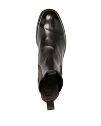 Мужские темно-коричневые кожаные ботинки челси от Officine Creative