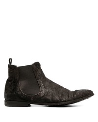 Мужские темно-коричневые кожаные ботинки челси от Premiata