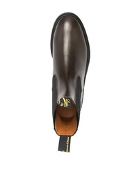 Мужские темно-коричневые кожаные ботинки челси от Lanvin