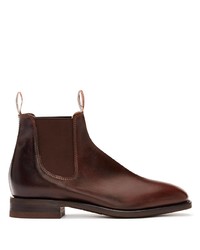 Мужские темно-коричневые кожаные ботинки челси от R.M. Williams