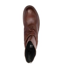 Мужские темно-коричневые кожаные ботинки челси от Moma