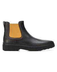 Мужские темно-коричневые кожаные ботинки челси от Tod's