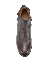 Мужские темно-коричневые кожаные ботинки челси от Moma