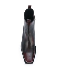 Мужские темно-коричневые кожаные ботинки челси от Ann Demeulemeester