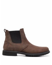 Мужские темно-коричневые кожаные ботинки челси от Timberland
