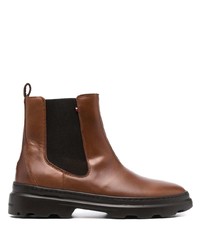 Мужские темно-коричневые кожаные ботинки челси от Tommy Hilfiger