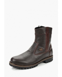 Мужские темно-коричневые кожаные ботинки челси от Valser