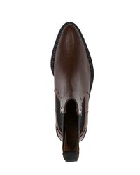 Мужские темно-коричневые кожаные ботинки челси от Toga Virilis