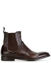 Мужские темно-коричневые кожаные ботинки от Alberto Fasciani