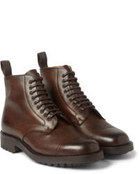 Мужские темно-коричневые кожаные ботинки от Cheaney
