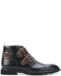 Мужские темно-коричневые кожаные ботинки от Dolce & Gabbana