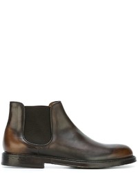 Мужские темно-коричневые кожаные ботинки от Doucal's