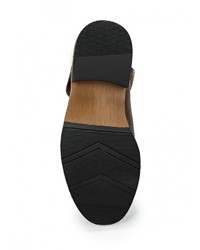 Мужские темно-коричневые кожаные ботинки от Elong