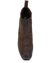 Женские темно-коричневые кожаные ботинки от Marsèll