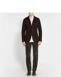 Мужские темно-коричневые кожаные ботинки от Edward Green