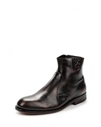 Мужские темно-коричневые кожаные ботинки от H By Hudson