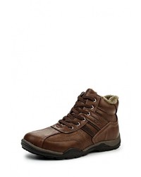 Мужские темно-коричневые кожаные ботинки от Hanson