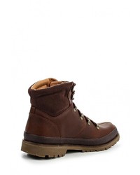 Мужские темно-коричневые кожаные ботинки от Helly Hansen