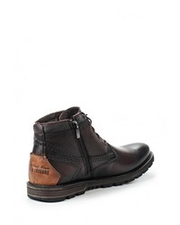 Мужские темно-коричневые кожаные ботинки от iD active
