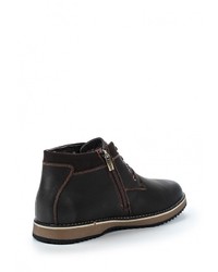 Мужские темно-коричневые кожаные ботинки от Instreet