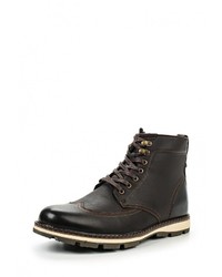 Мужские темно-коричневые кожаные ботинки от Instreet