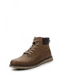 Мужские темно-коричневые кожаные ботинки от Keddo