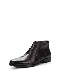 Мужские темно-коричневые кожаные ботинки от Marco Lippi