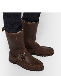 Мужские темно-коричневые кожаные ботинки от Quoddy