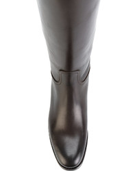 Женские темно-коричневые кожаные ботинки от Church's