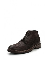 Мужские темно-коричневые кожаные ботинки от Moma