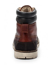 Мужские темно-коричневые кожаные ботинки от Napapijri