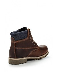 Мужские темно-коричневые кожаные ботинки от Patrol