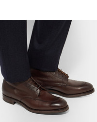 Мужские темно-коричневые кожаные ботинки от Cheaney