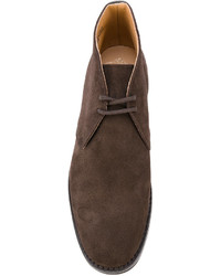 Мужские темно-коричневые кожаные ботинки от Church's