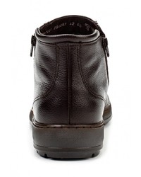 Мужские темно-коричневые кожаные ботинки от Salamander