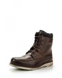 Мужские темно-коричневые кожаные ботинки от Tesoro