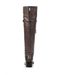 Темно-коричневые кожаные ботфорты от Vivian Royal
