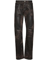 Мужские темно-коричневые кожаные джинсы от 1017 Alyx 9Sm