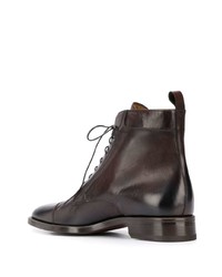 Мужские темно-коричневые кожаные классические ботинки от Scarosso