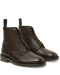 Мужские темно-коричневые кожаные классические ботинки от Tricker's