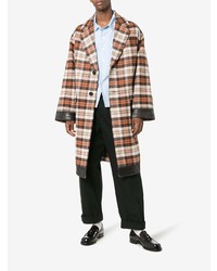 Мужские темно-коричневые кожаные лоферы от Prada