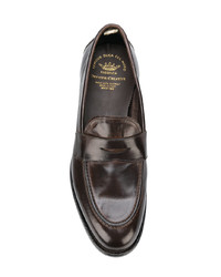 Мужские темно-коричневые кожаные лоферы от Officine Creative