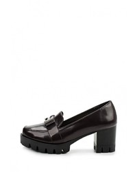 Женские темно-коричневые кожаные лоферы от Inario