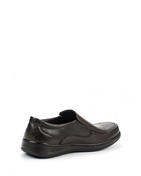 Мужские темно-коричневые кожаные лоферы от Instreet