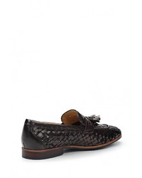 Мужские темно-коричневые кожаные лоферы от Just Couture