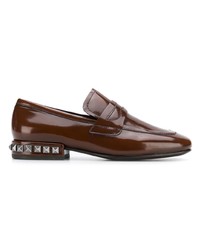 Женские темно-коричневые кожаные лоферы от Ash