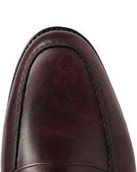 Мужские темно-коричневые кожаные лоферы от John Lobb