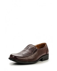 Мужские темно-коричневые кожаные лоферы от Moza-X