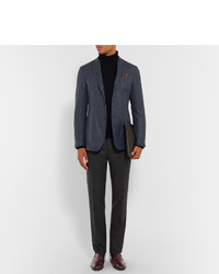 Мужские темно-коричневые кожаные лоферы от Brioni