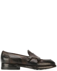 Мужские темно-коричневые кожаные лоферы от Silvano Sassetti